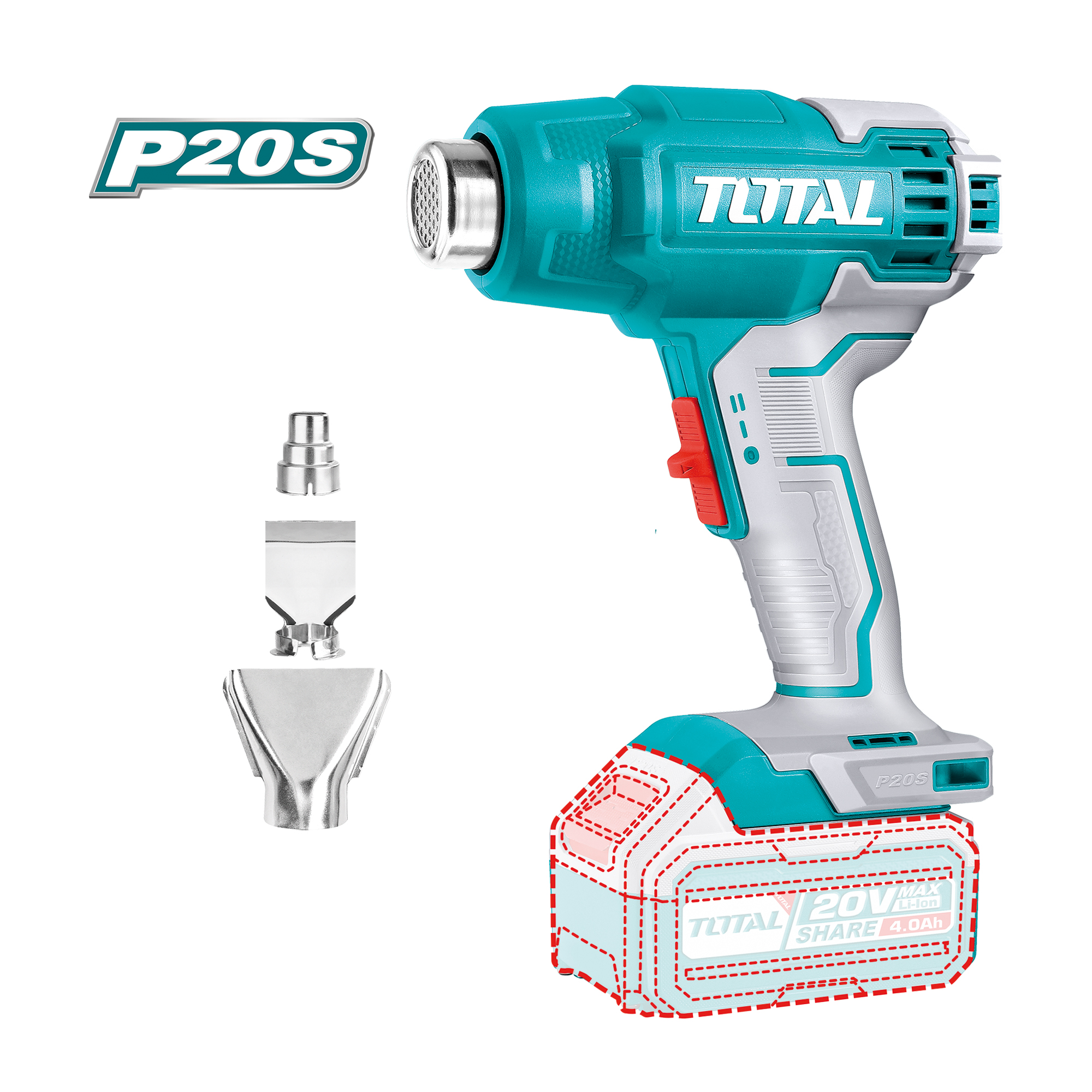 Battery-powered heat gun TBLI2002 | 20 V