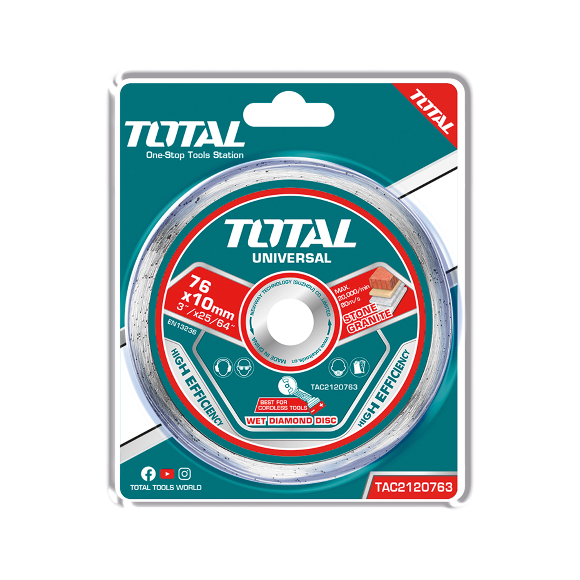 Diamond Disc for Bricks and Concrete TAC2120763 | 76 mm