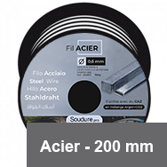 Bobine diamètre 200 mm pour soudure ACIER